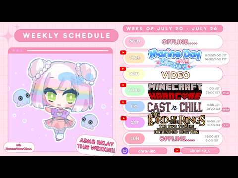 【SCHEDULE/FREE CHAT・今週の予定/フリーチャット】【EN/日本語】