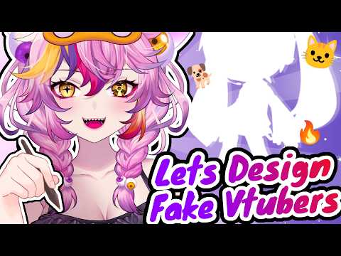 Designing FAKE Vtubers With YOUR Influence!!【  Art Stream  】​