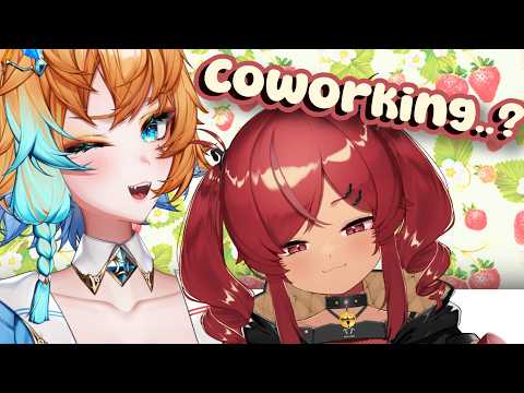 "helping" mimi with work ★ COWORKING!