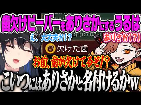 【一ノ瀬うるは】歯が欠けてるビーバーにありさかと名付けようとする社長うるはw【Timberborn、ぶいすぽっ!】