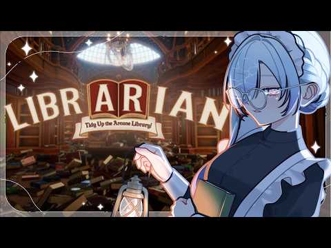 【#librarian 】睡眠導入のための魔導書整理整頓 | librarian tidy up the arcane library 【#水影凪ルカ #ASMR #ambientmusic 】