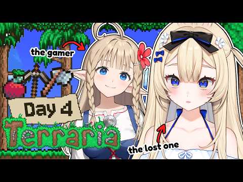 【Terraria】Nearing hardmode!? First time Terraria with @seonveera 【#4】