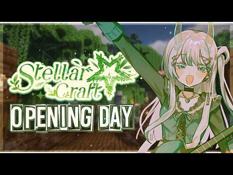 【STELLARCRAFT】100+ VTUBER MINECRAFT SERVER OPENING DAY!