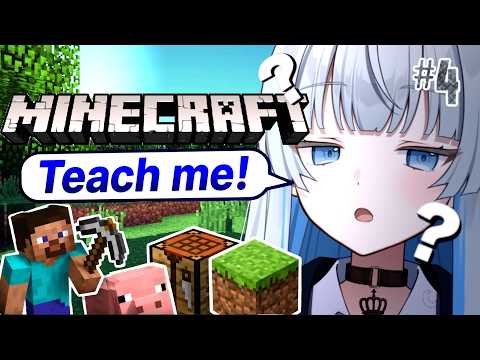 MINECRAFT #4 |  How can I make paper? (I'm still learning English) -Japanese Vtuber-