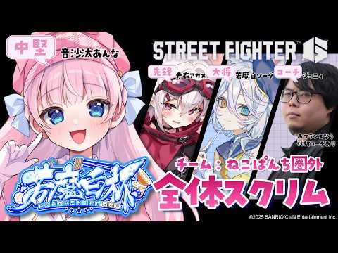 【スト6 / M春麗】#若魔白杯 全体スクリム🔥めざせ全勝!!チームねこぱんち圏外🐾ストリートファイター6🔰【#音沙汰あんな / VTuber】 #STREETFIGHTER6