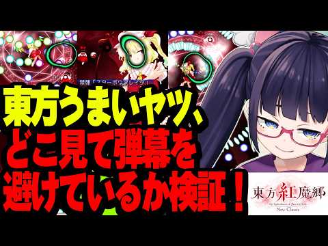 東方うまいヤツはどこ見てる?目線カメラつけて紅魔郷!【ビートまりお】