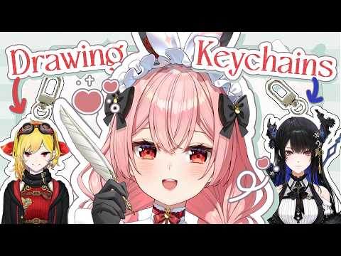 【Art】Hololive Keychains With Moving Eyes