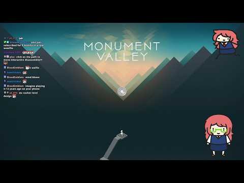 (monument valley) he is finally playing a real game