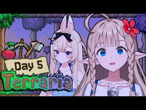 【Terraria】Starting hardmode and I'm scared..! First time run with no wiki! (Veera & Yenkoes)【#5】