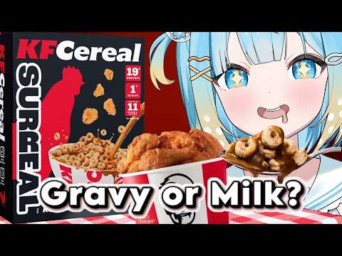 omg wow the viral KFC cereal🍗(Tastes like chicken)