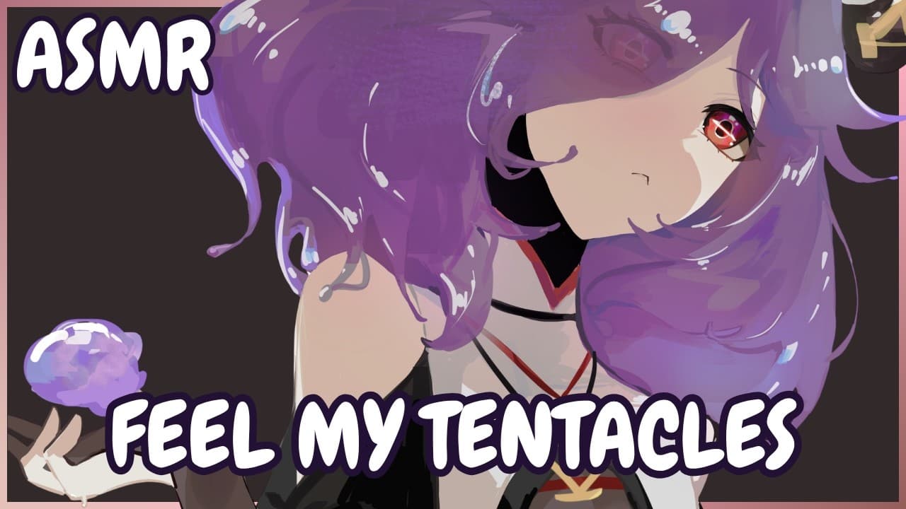 【ASMR】Jelly fish Girl relaxes you with her slimy Tentacles ♱ Binaural ♱ Slime ♱