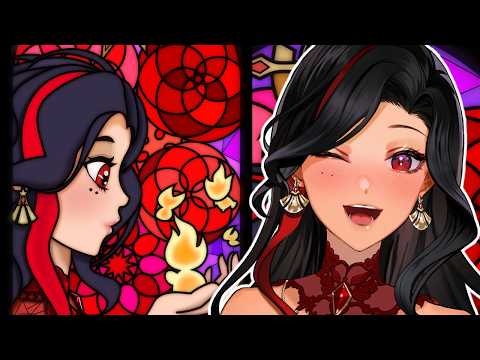 Handcam: Gothic Stained Glass Painting!🎨🖌️❤️✨