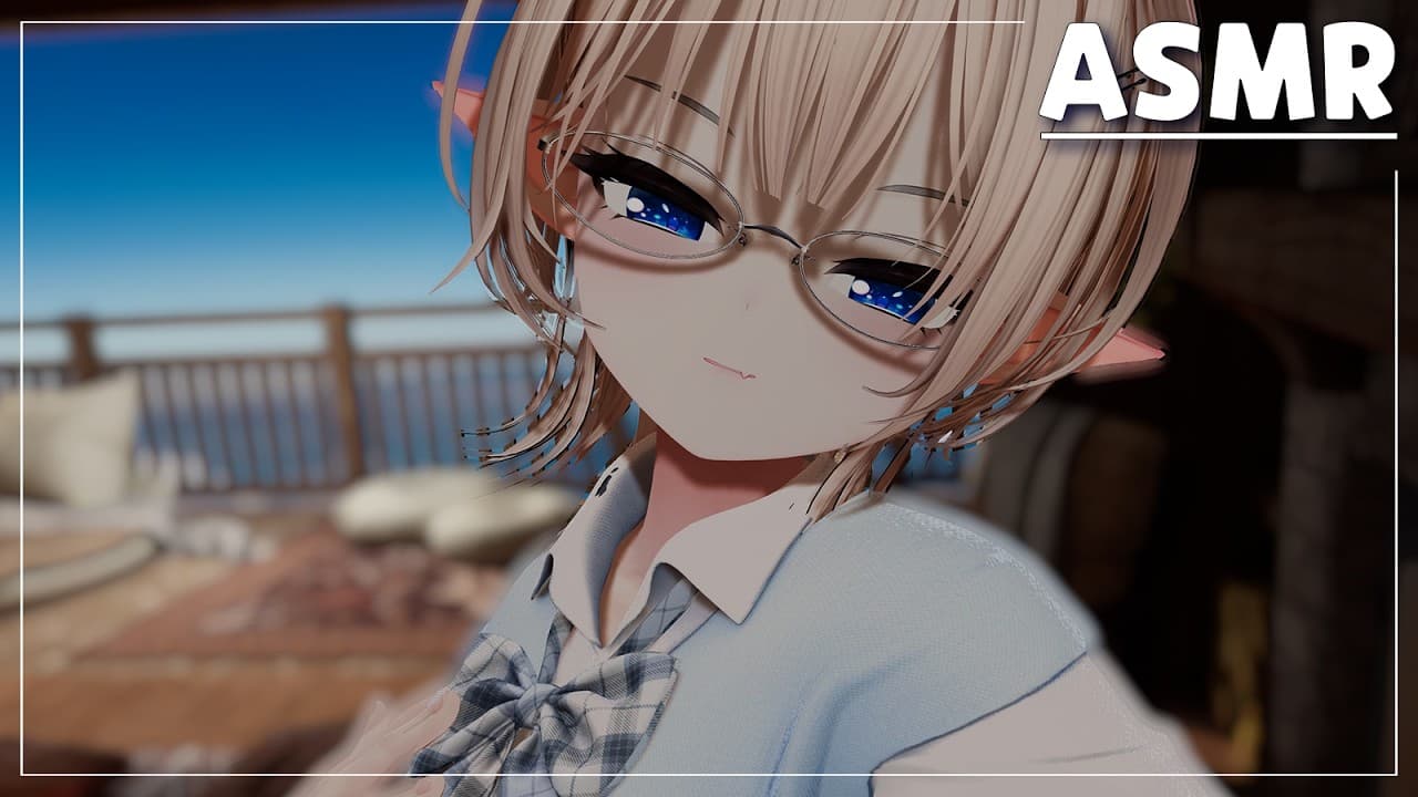 【ASMR/KU100】新しい私で、先輩を甘やかしに来たよ。