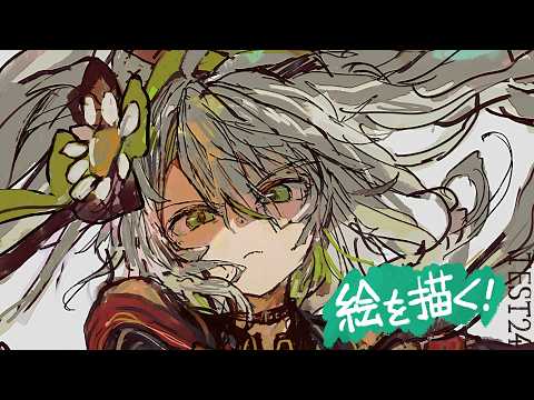 【活動再開目指して】絵を描くよ!!新しい絵を描く!ベンチマークテスト配信 第24回【#鴨見カモミ/CAMOMI Camomi】