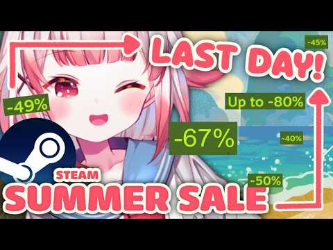 LAST DAY of STEAM SUMMER SALE 2026 ♡ let's go shopping!