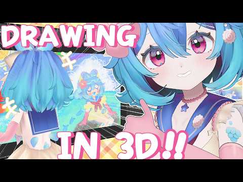 DRAWING IN MY 3D FORM!? 🎨【DRAWING】