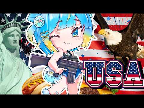 Brit VTuber willingly does America Day stream🗽🦅🤠🏈【Penny Puffball】