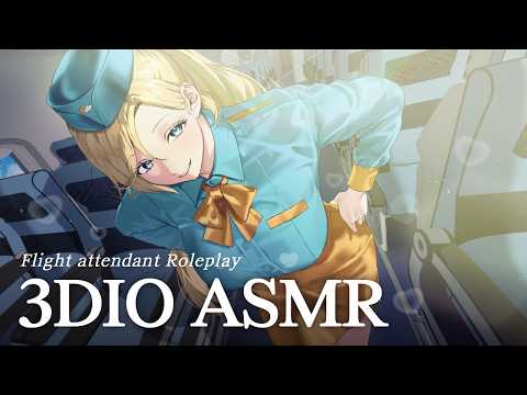 【3DIO ASMR】 편안한 비행으로 모시겠습니다, 고객님! | Roleplay ASMR