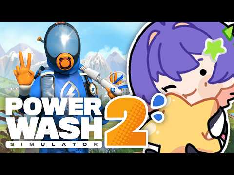 【POWERWASH SIMULATOR 2】cleaning time~!!【#VSPOEN #RikoSolari】