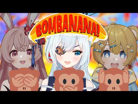 BOMBANANA 🤔💭🍌💥...😯 w/@PipkinPippa @AoiMoiCh 【白鹿いおり Phase Connect】