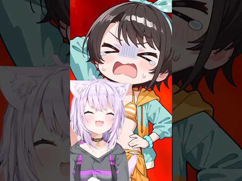 隙を生じぬ二段構え #AIイラスト #ホロライブ切り抜き #きりぬきスバル #vtuber #大空スバル #猫又おかゆ