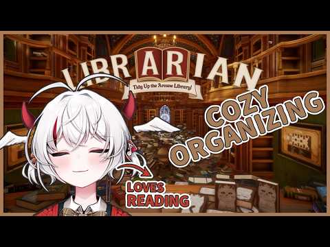 cozy library ORGANIZATION + YAPPING【 LIBRARIAN: Tidy Up the Arcane Library 】