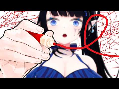 Anime girl learns to write for the first time! [EMOTIONAL]