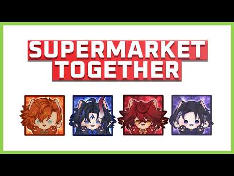 supermarket together // surely the bois can run a supermarket, right? 🛒